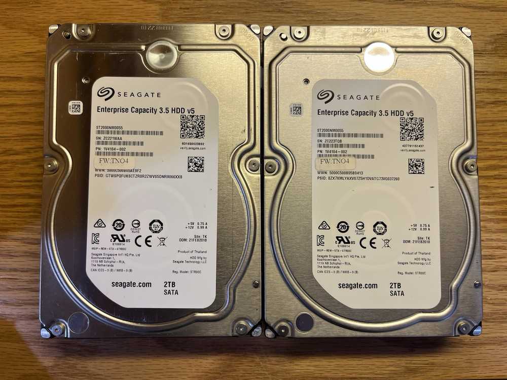 2TB Seagate ST2000NM0055 3.5 SATA 7200RPM Enterprise Capacity v5 HDD (EXOS 7E8)