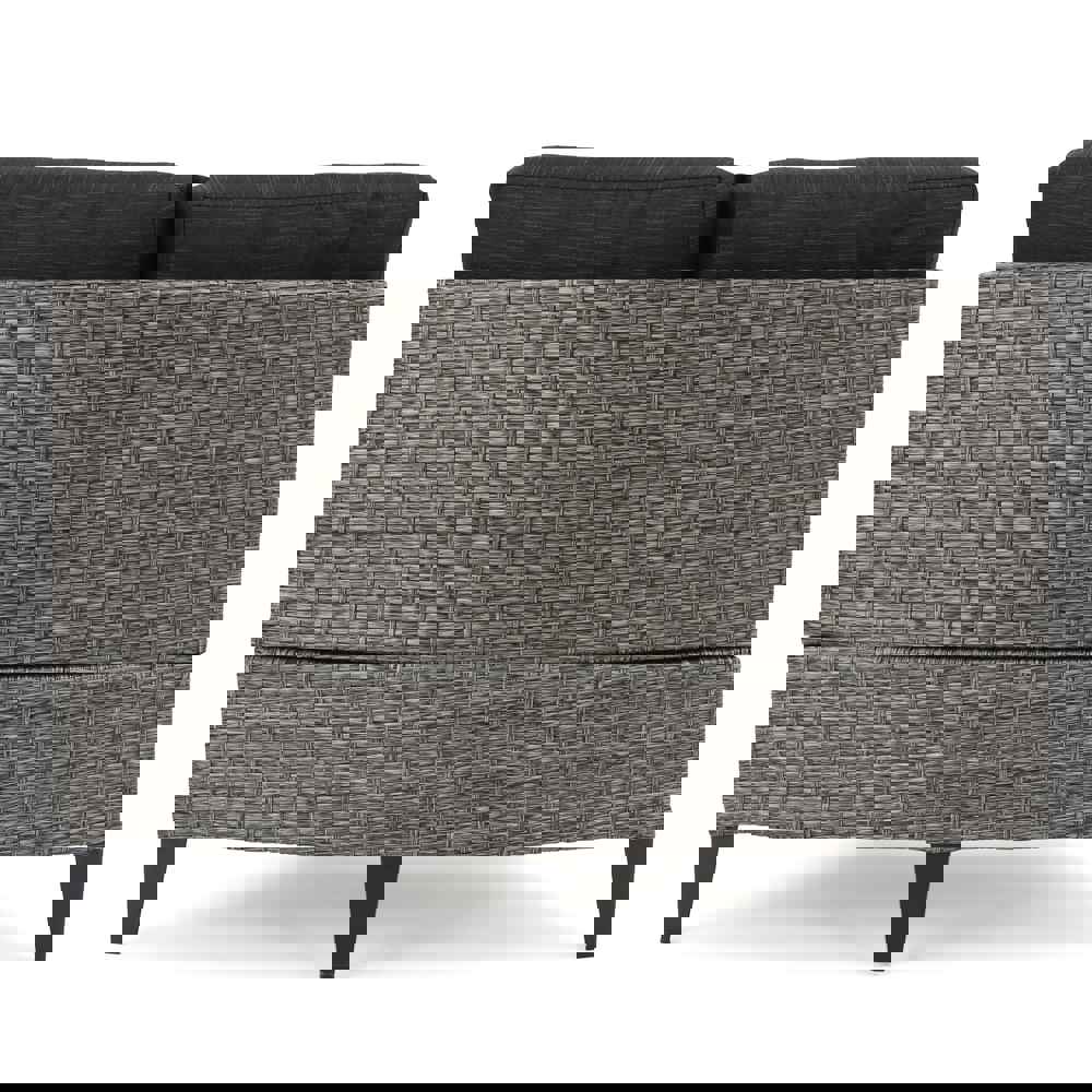 Nessett 10pc Outdoor Fire Pit Sectional Sofa Set