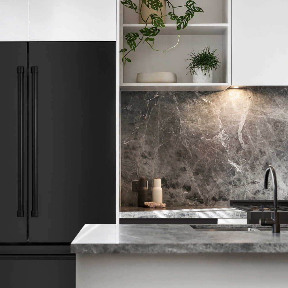 ZLINE 36 French Door Refrigerator with Ice Maker in Fingerprint Resistant Stainless Steel